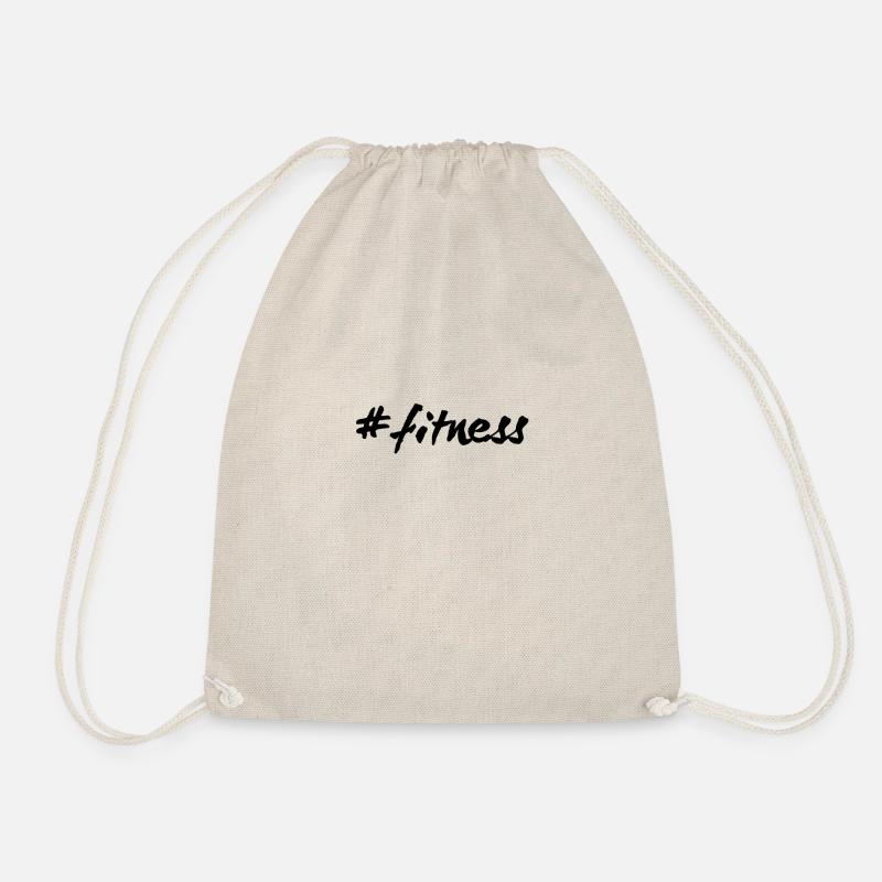 #fitness - Drawstring Bag - nature