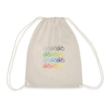 Bicycle Cycling bicycle courier BMX Bike Tour - Drawstring Bag - nature - Front