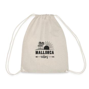 Palm on Majorca holiday malt saying gift - Drawstring Bag - nature - Front