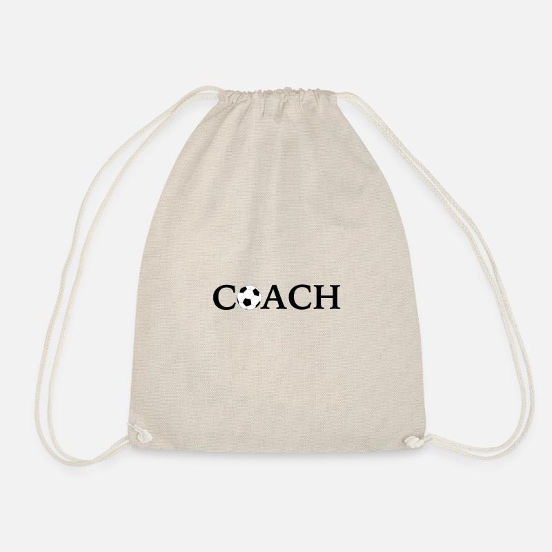 Coach Fussball Trainer - Turnbeutel - Natur