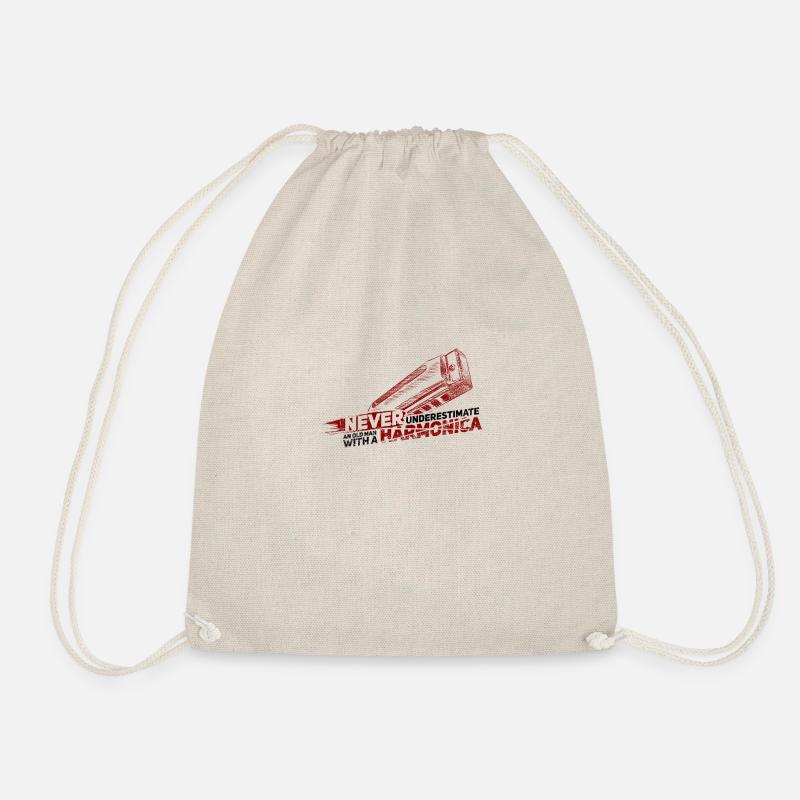 harmonica - Drawstring Bag - nature