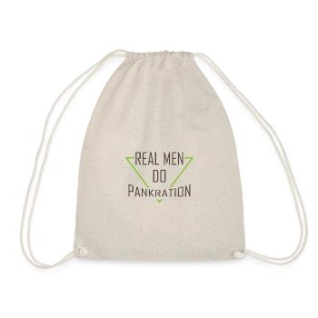 A real man makes pancake - Drawstring Bag - nature - Front