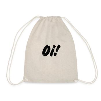 Oi! Skinhead print for Punks & Skins - Drawstring Bag - nature - Front