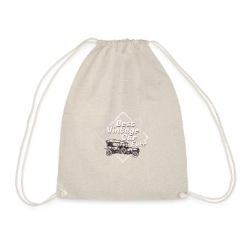 Meilleure voiture vintage, cadeau - Sac de sport léger - nature - Devant
