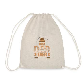 Best Dad Ever, Gift, Gift Idea - Drawstring Bag - nature - Front