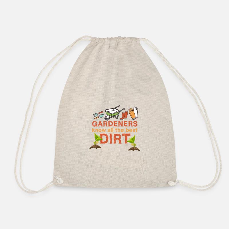 Gardeners know all the best Dirt, Geschenkidee - Turnbeutel - Natur
