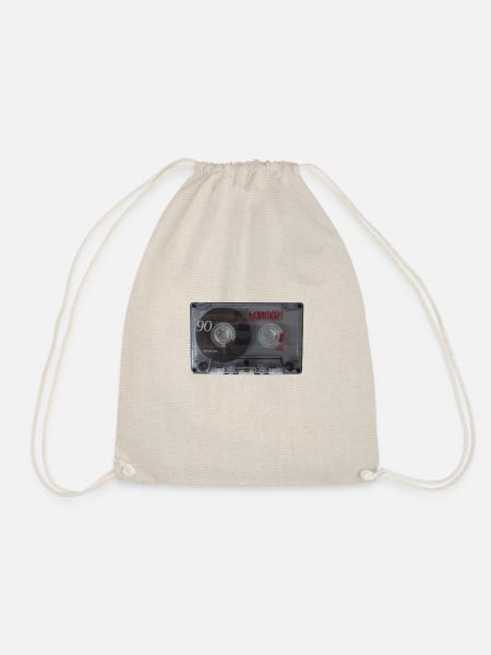 Kassette Cassette Musik Vintage Retro - Turnbeutel - Natur