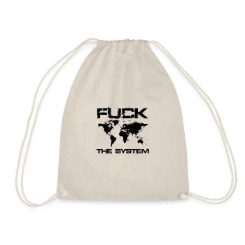 fuck the system - Drawstring Bag - nature - Front