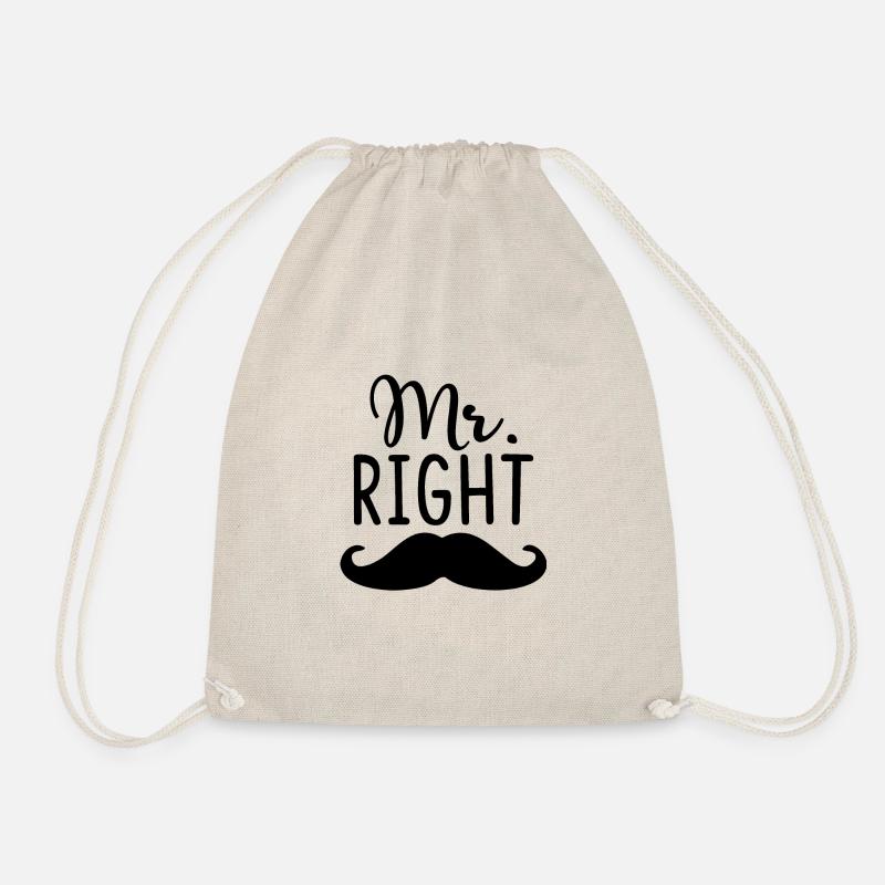 Mr. right - Turnbeutel - Natur