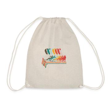 Battement De Coeur Kitesurf Kiteboard Surf Vintage - Sac de sport léger - nature - Devant