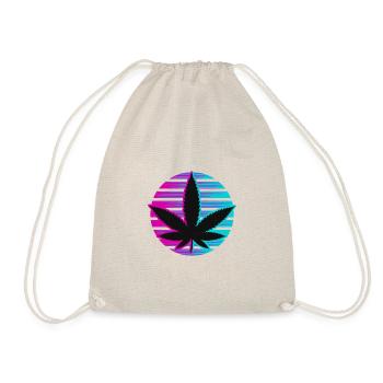 Kiffen herbe kiffer cannabis 420 Neon - Sac de sport léger - nature - Devant