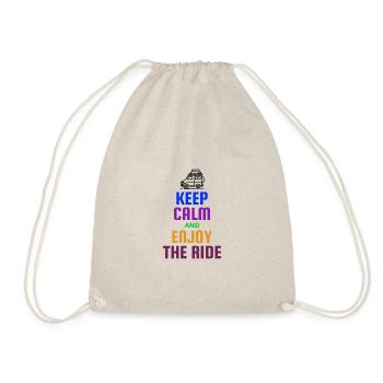 KEEP CALM AND ENJOY THE RIDE - Drawstring Bag - nature - Front