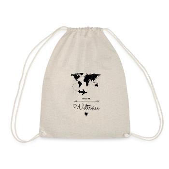 Weltreise Geschenkidee - Turnbeutel - Natur - Vorne