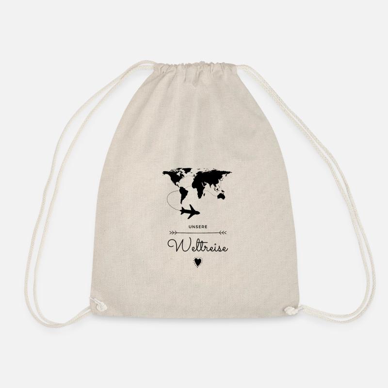 Weltreise Geschenkidee - Turnbeutel - Natur