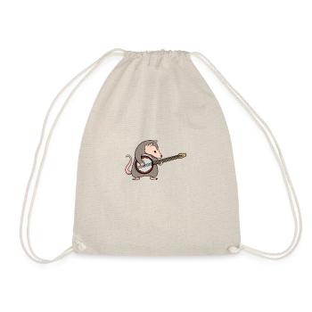Cute Possum Playing The Banjo Possum - Drawstring Bag - nature - Front