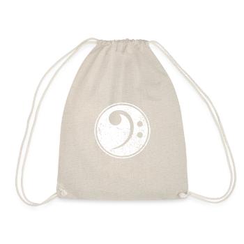 Vintage Bass Clef Bassist Bass Player Musician - Sac de sport léger - nature - Devant