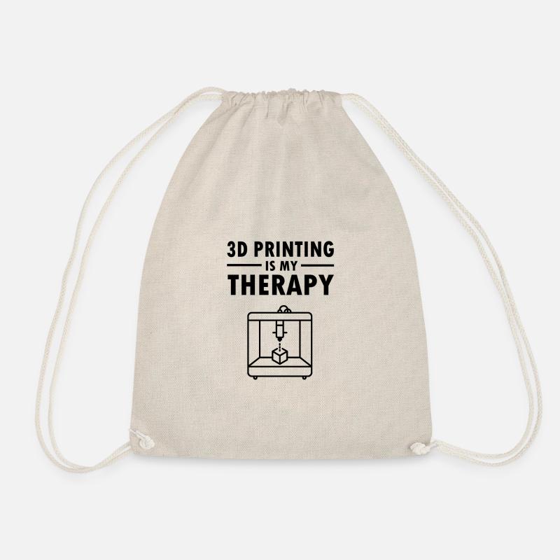 3D Drucker Drucken Therapy Hobby Geschenk Idee - Turnbeutel - Natur
