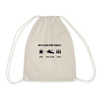 Idée drôle de canoéiste d'aviron de cadeau de canoë de kayak - Sac de sport léger - nature - Devant