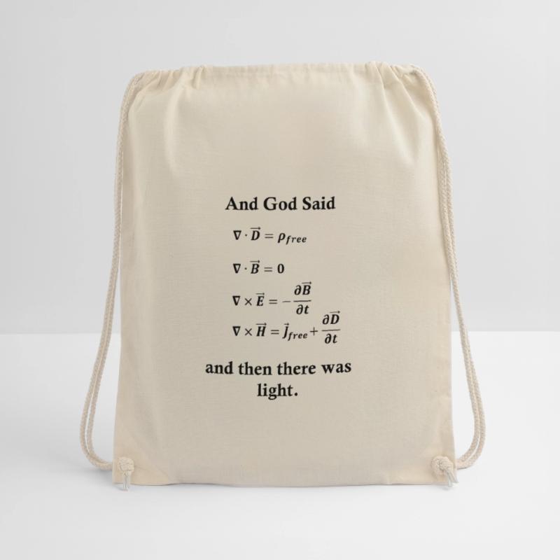 Maxwell Equations God Light Physics Nerd Science Drawstring Bag