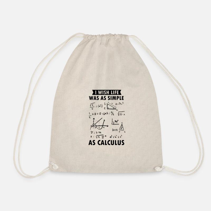 Mathematiker Geschenk Mathe Lehrer Nerd Science - Turnbeutel - Natur