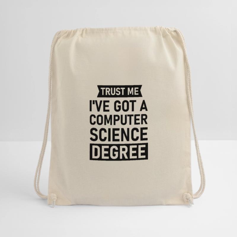 Programmer Gift Computer Scientist Student Nerd Drawstring Bag