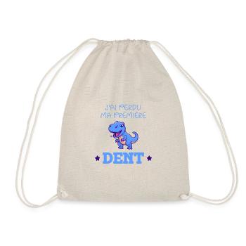J'ai Perdu Ma Première Dent Cadeau Drôle Enfant - Sac de sport léger - nature - Devant