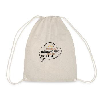 Je Ne Ronfle Pas Je Rêve Que Idée Cadeau Drôle - Sac de sport léger - nature - Devant