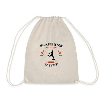 J'Peux Pas Ce Soir Y'a Match Cadeau Coupe Du Monde - Sac de sport léger - nature - Devant