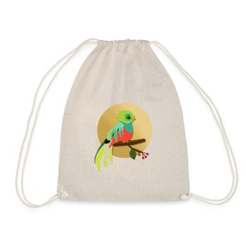 Guatemala Guatemalan Flagge DNA I Geschenk - Turnbeutel - Natur - Vorne