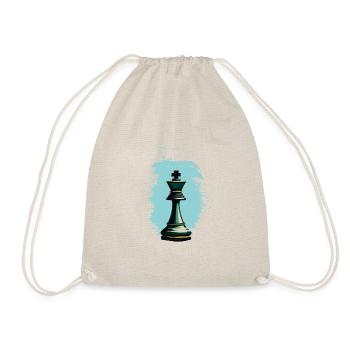 Chess King - Drawstring Bag - nature - Front