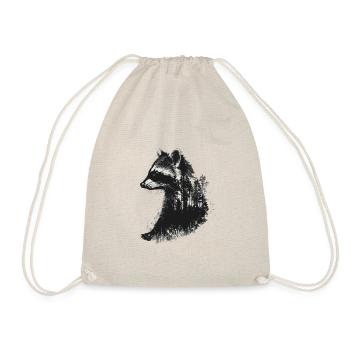 Mignon raton laveur raton laveur nature bébé raton laveur forêt - Sac de sport léger - nature - Devant
