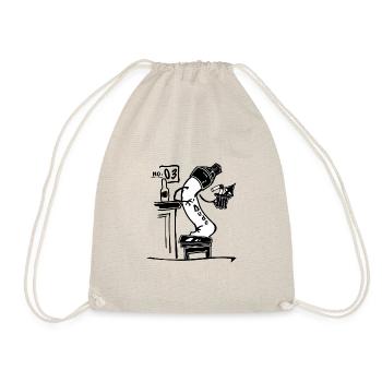 Dude no 03 - Drawstring Bag - nature - Front