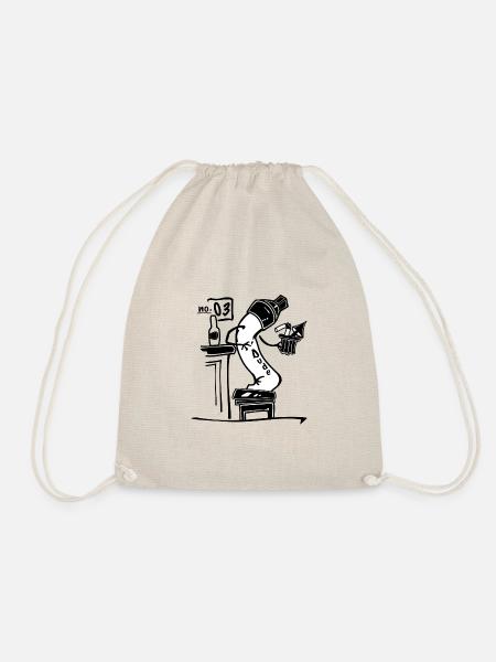 Dude no 03 - Drawstring Bag - nature