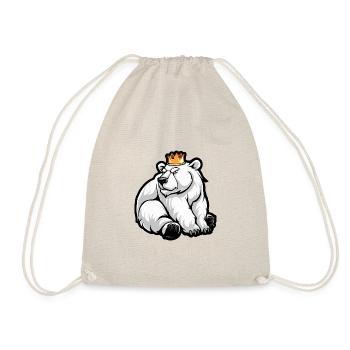 Couronne de bande dessinée ours polaire - Sac de sport léger - nature - Devant