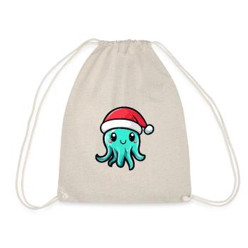 Jellyfish Christmas Christmas - Drawstring Bag - nature - Front