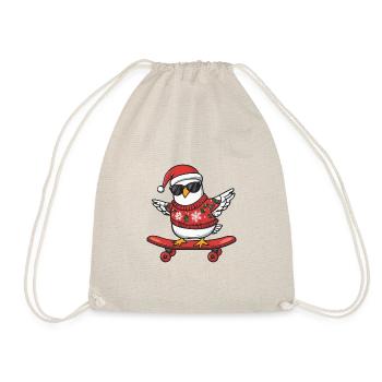 Colombe oiseau Noël drôle - Sac de sport léger - nature - Devant