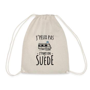 Je part en Suède - Cadeau voyage RoadTrip - Sac de sport léger - nature - Devant