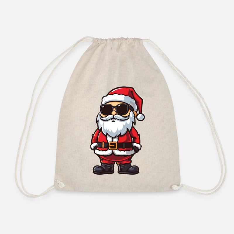 Weihnachtsmann Santa Comic - Turnbeutel - Natur