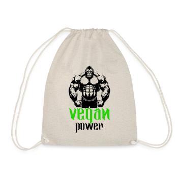 Gorilla Bodybuilder Végétalien - Sac de sport léger - nature - Devant