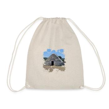 The white trulli houses in Alberobello - Drawstring Bag - nature - Front