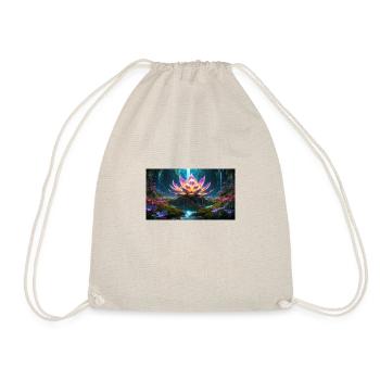 Lotus Blüte - Turnbeutel - Natur - Vorne