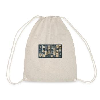vintage retro designs - Turnbeutel - Natur - Vorne