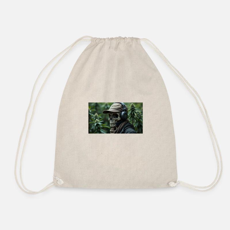 Skully - Drawstring Bag - nature