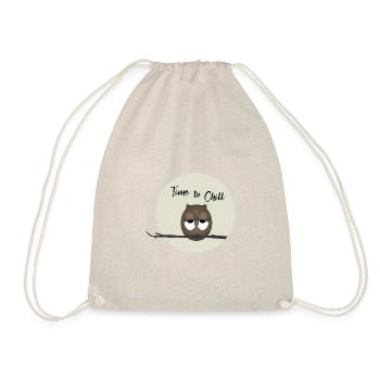 Owl - Time to relax - Drawstring Bag - nature - Front