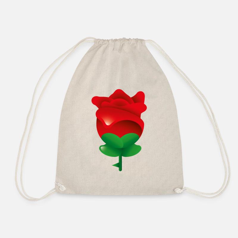 Smiley Rose - Turnbeutel - Natur