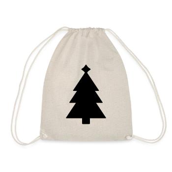 Weihnachtsbaum Christbaum - Turnbeutel - Natur - Vorne