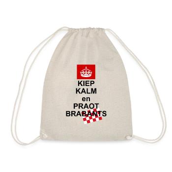 Kiep calm and praot Brabants, brabant's most beautiful - Drawstring Bag - nature - Front