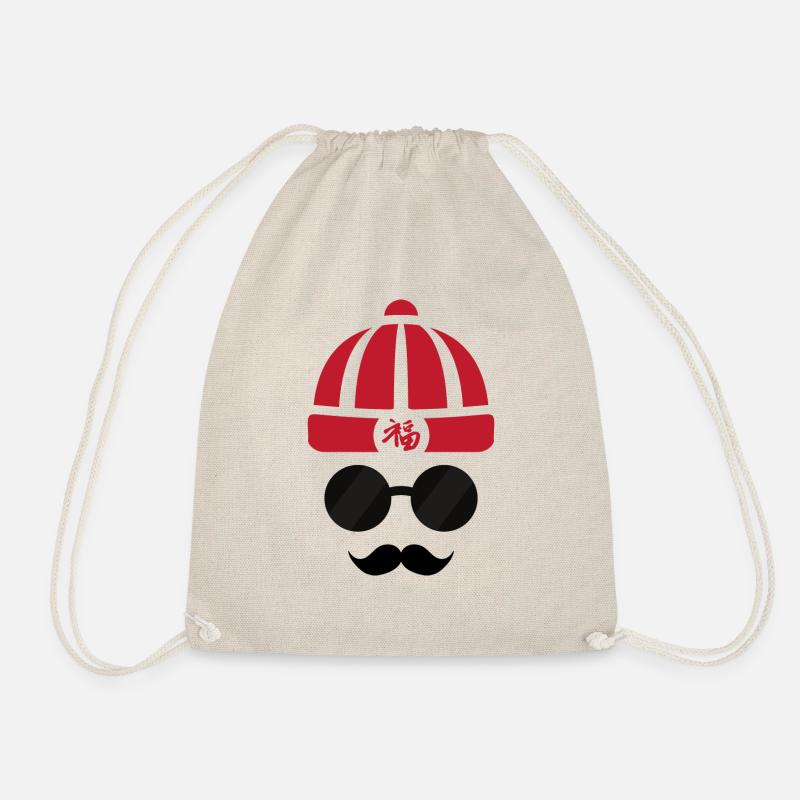 moustache - Drawstring Bag - nature
