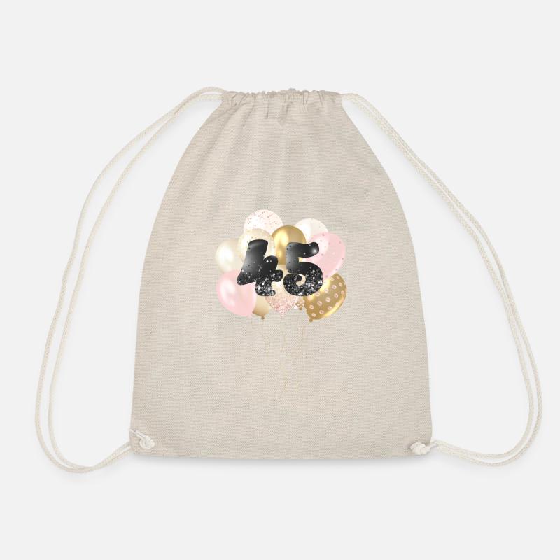 Balloons Number 45 - Drawstring Bag - nature