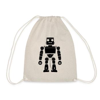 Artificial Intelligence Humanoid - Drawstring Bag - nature - Front